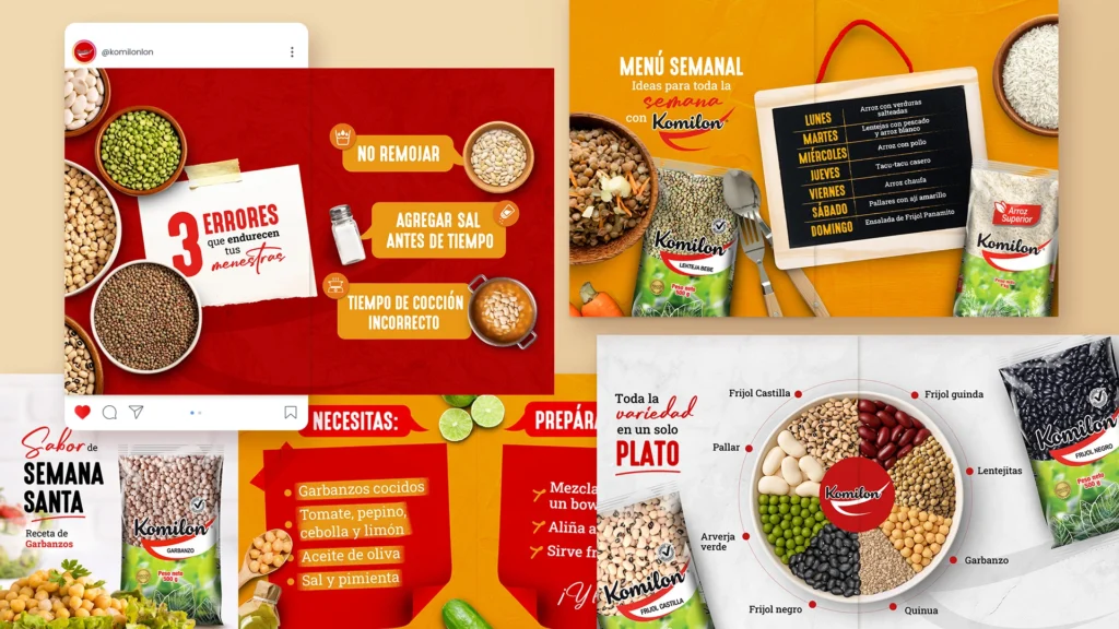 Contenido para Redes Sociales, Contenido audiovisual. foostyling, diseño gastronomico