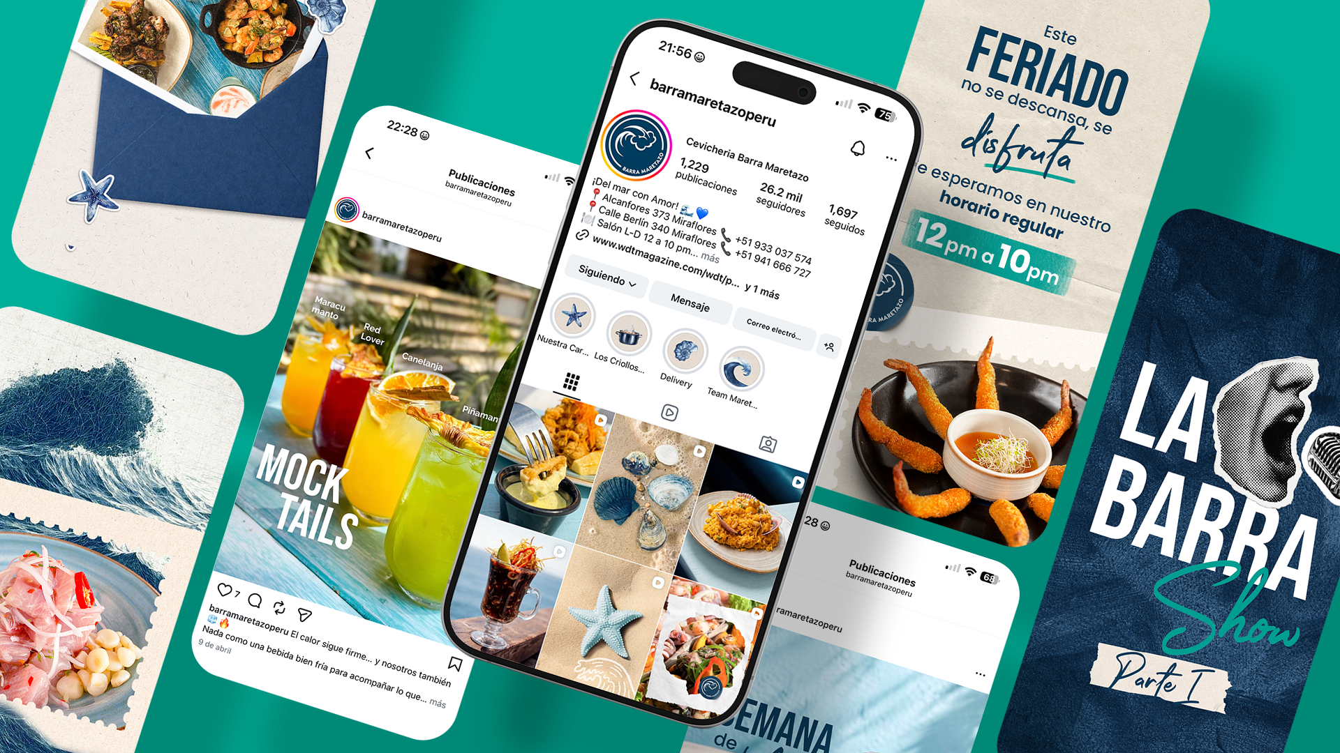FoodStyling, Branding, Diseño de Carta, Diseño de Redes Sociales